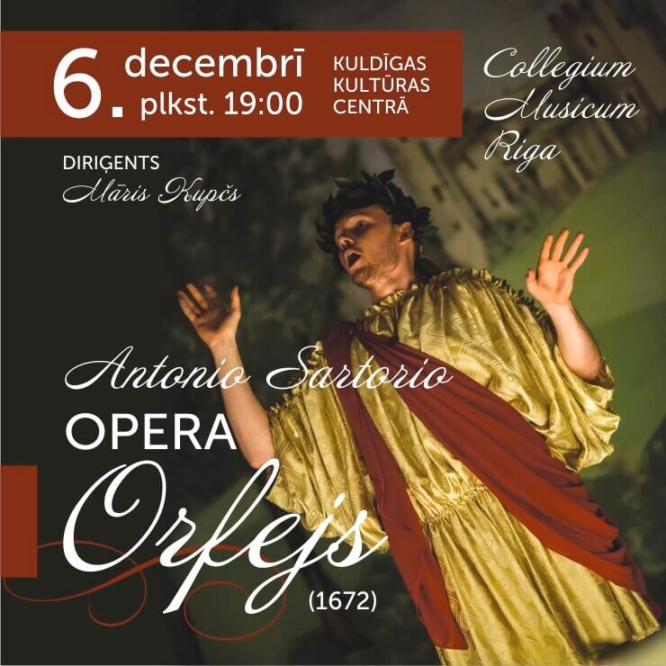 30. oktobrī iecerētais operas "Orfejs" uzvedums notiks 6. decembrī