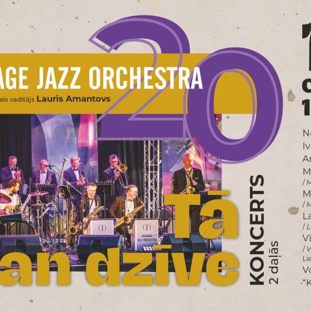 MIRAGE JAZZ ORCHESTRA | 20. jubilejas koncerts "Tā skan dzīve"